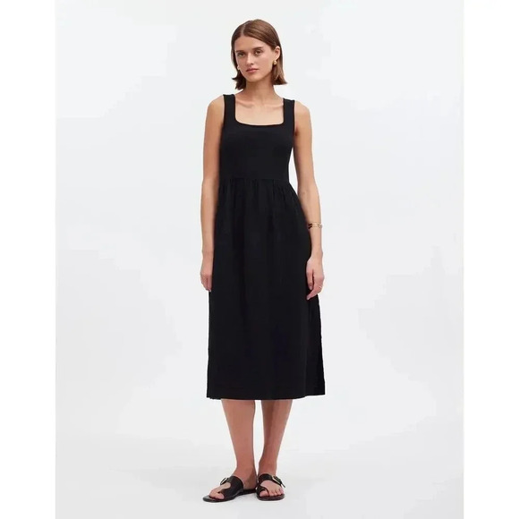 Madewell Dresses & Skirts - NEW Madewell Women’s XS Black‎ Knit Tank Midi Dress NWT Soldout Style